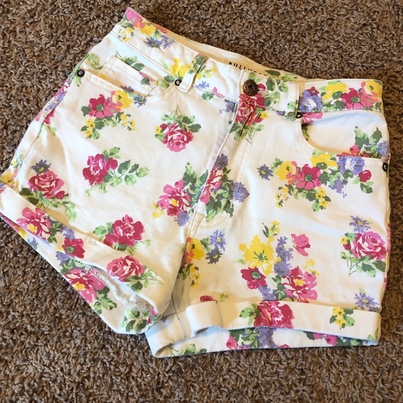 Floral Jean Short - Picture 1 of 4